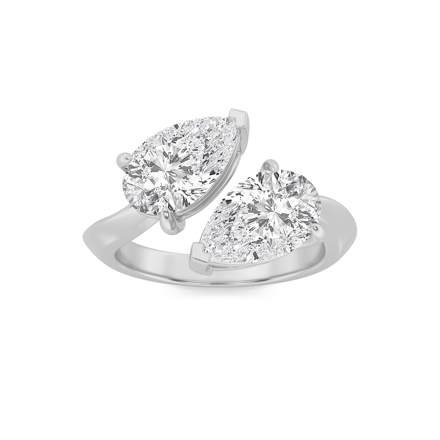 The Pear Toi et Moi Ring