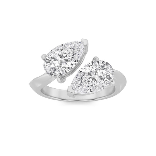The Pear Toi et Moi Ring