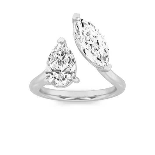 The Pear and Marquise Toi et Moi Diamond Ring