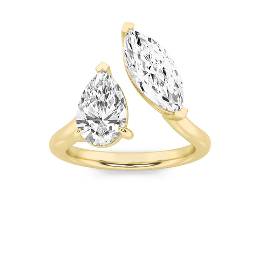 The Pear and Marquise Toi et Moi Diamond Ring